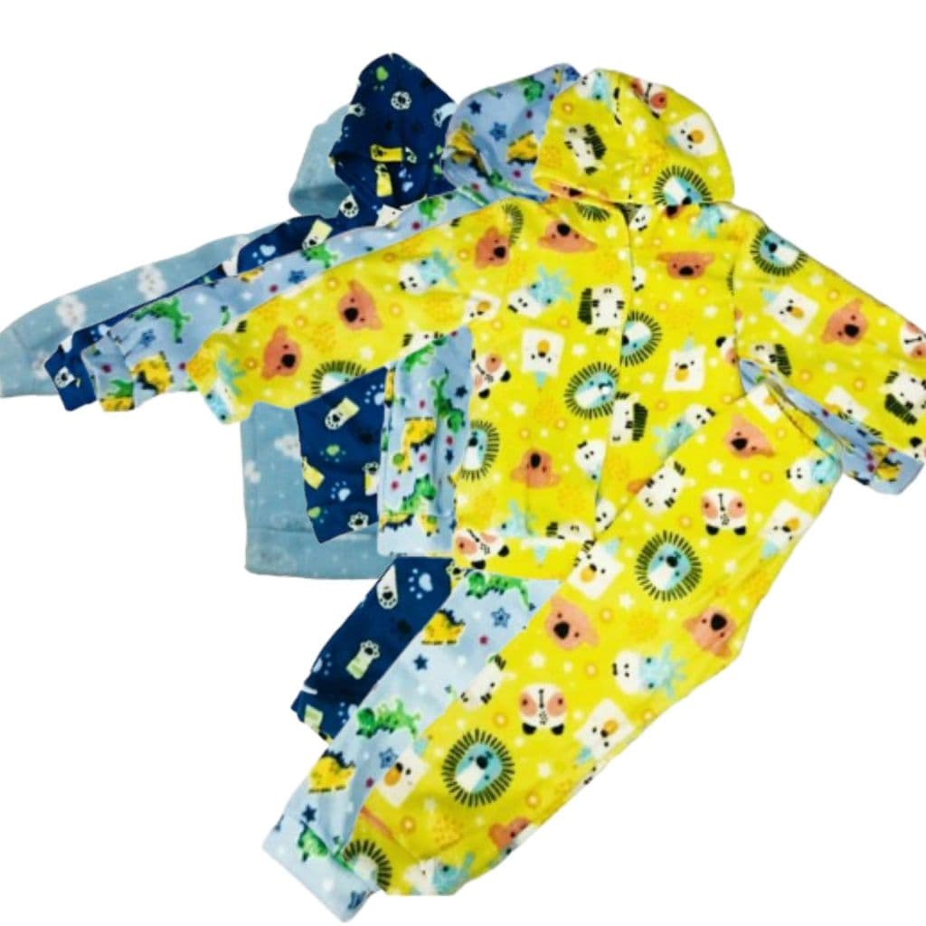 Kit 3 Conjuntos Infantil Inverno Soft Menino Menina Estampado