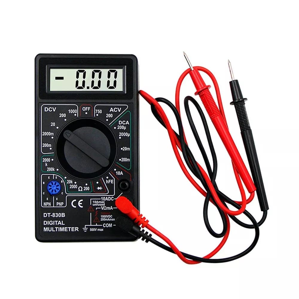 Multimetro Digital Profissional Cabo Multi Teste Portátil DT830B