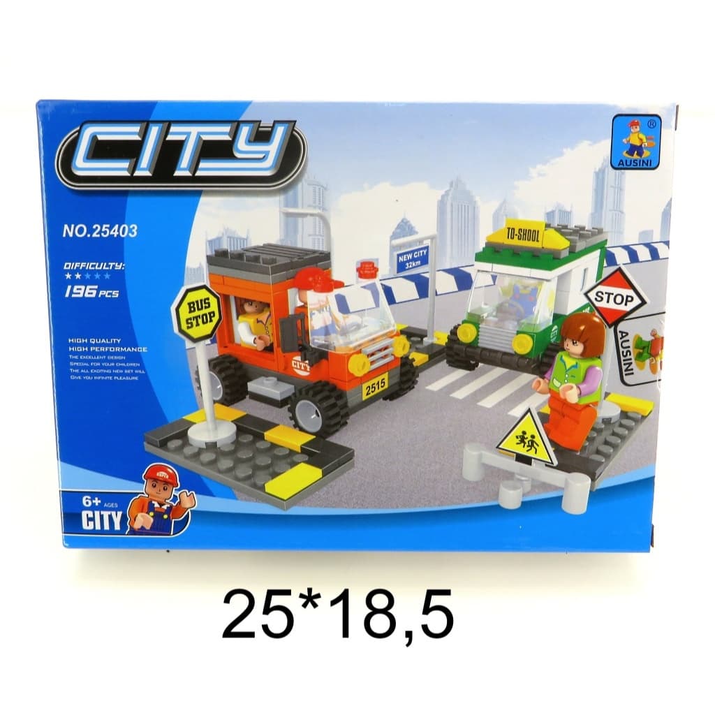Lego de Construção City 196Peças Ausini 25403 toy