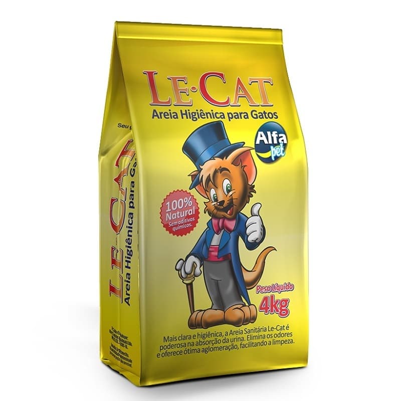 Areia Le-Cat Para Gatos - 4kg