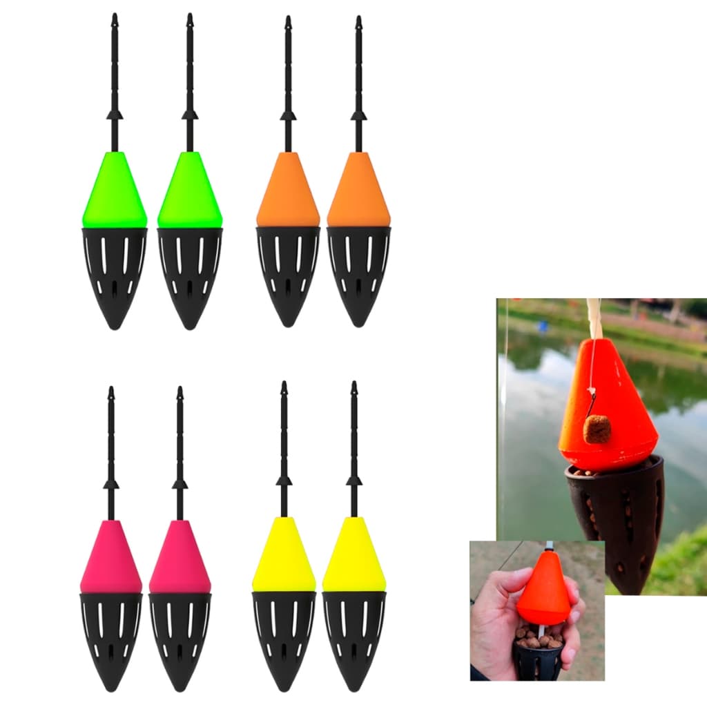 2 Boia Cevadeira com suporte para anzol psca pesqueiro tucunare com chumbo 65g 55g ração KIT 2UNI