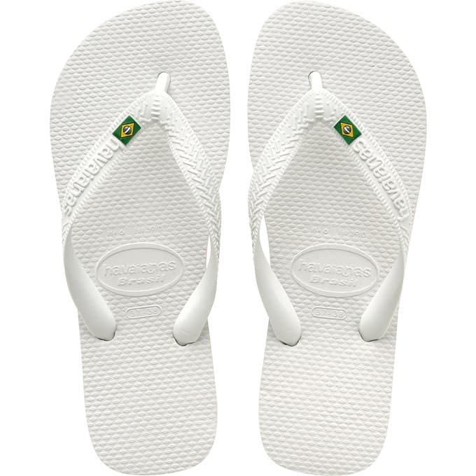Chinelo Sandália Havaianas Brasil Branco Original