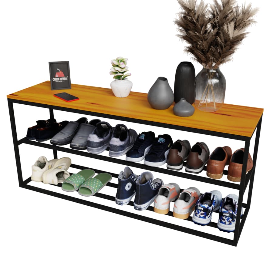 Sapateira Banco Estilo industrial de 50 Até 115cm