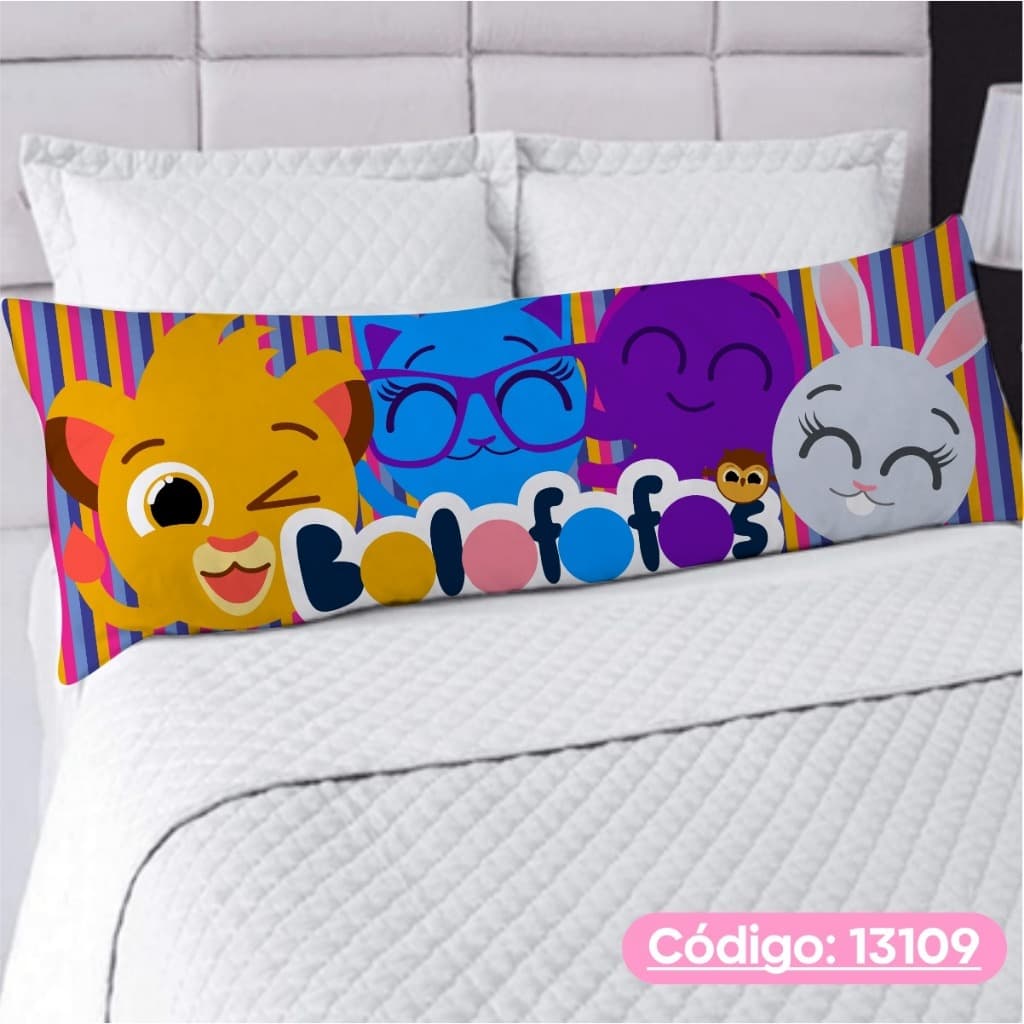 Travesseiro De Corpo Com Fronha Xuxão Fibra de Silicone Personalizado Casa Decoração Bolofofos