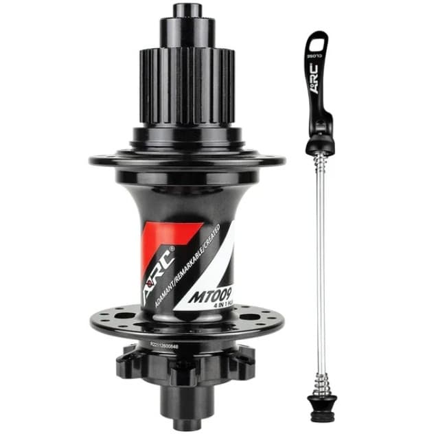 Cubo Traseiro Arc MT009 Micro Spline 28f 32f Barulhento Rolamentado 135mm com blocagem