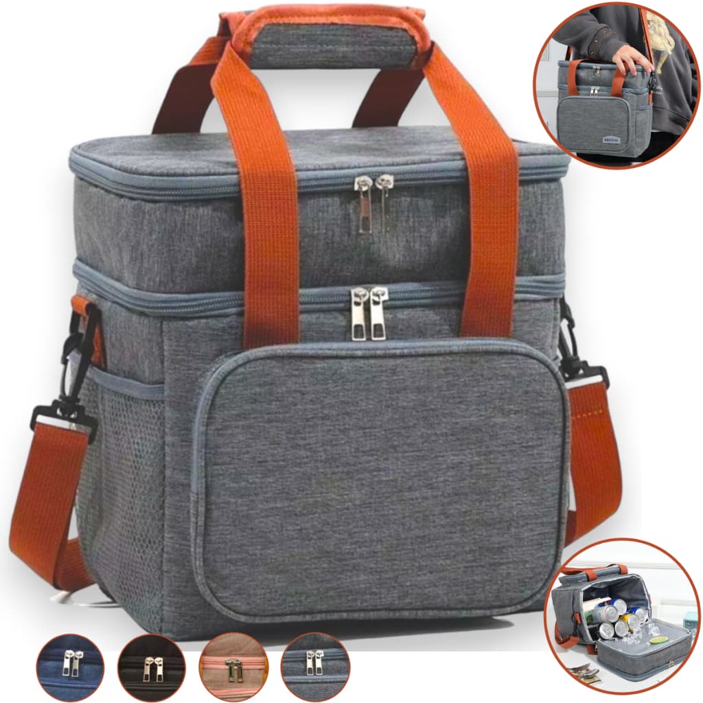 Bolsa Térmica Feminina Masculina Porta Marmita Lanche Bebida Grande Capacidade Para Piquenique Para Viagens Ao Ar Livre Na Praia Estudante Trabalho Fitness