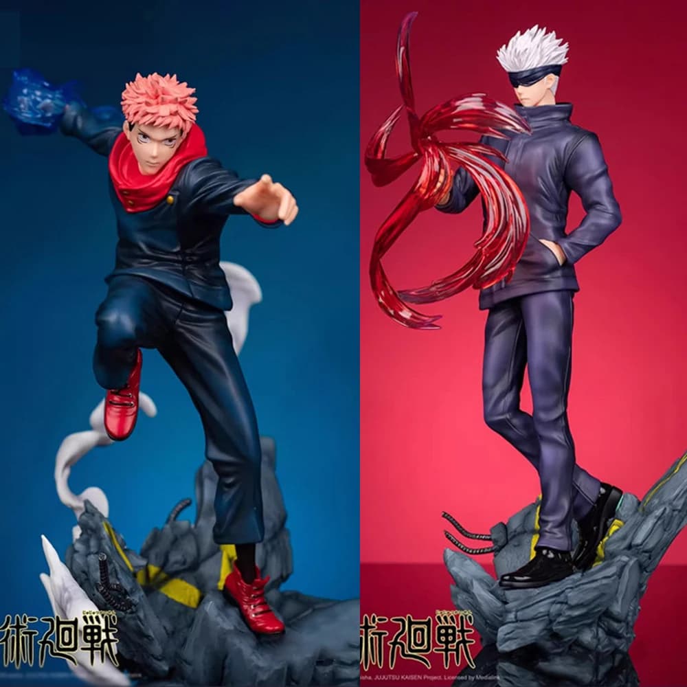 Jujutsu Kaisen Gojo Yuji Itadori Sukuna 28cm Action Figures Colecionaveis anime decoração boneco enfeite presente geek gamer