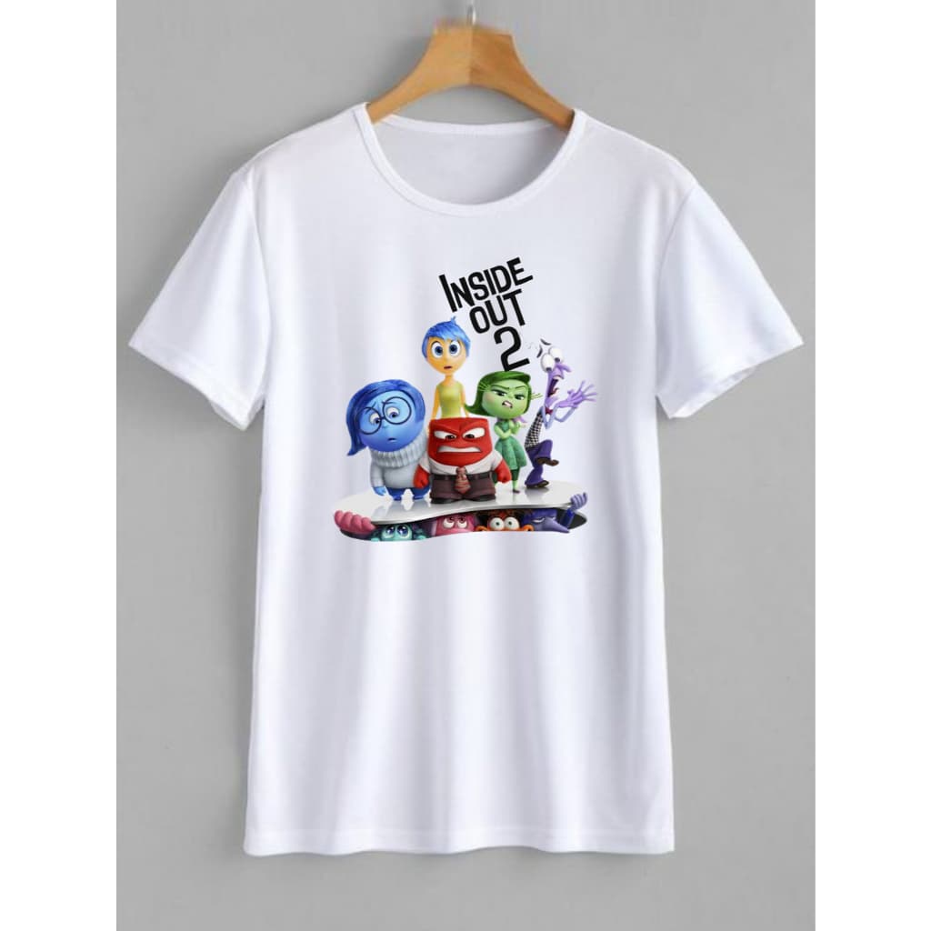 Camisetas Brancas Divertidamente Camisa Filme Unissex Algodão Blusa T-Shirt Memorias