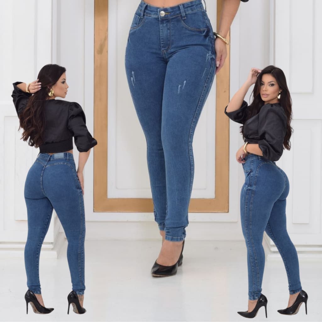 CAMAROTE JEANS CALÇA JEANS EMPINA E MODELA CINTURA