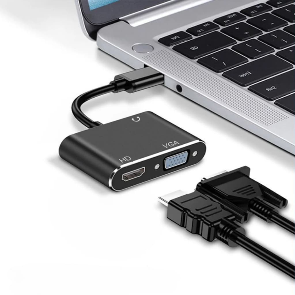 Adaptador Usb 3.0 Para Hdmi X Vga – Windows - Fly ace