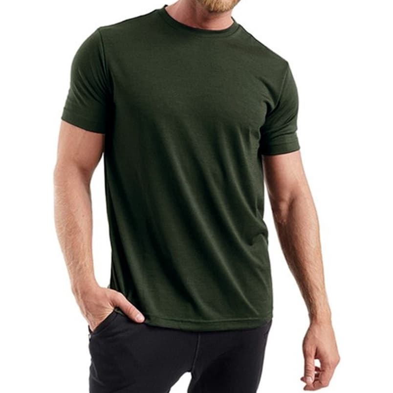 Camiseta Masculina Camisa Lisa Premium Slim Algodão Cores Variadas