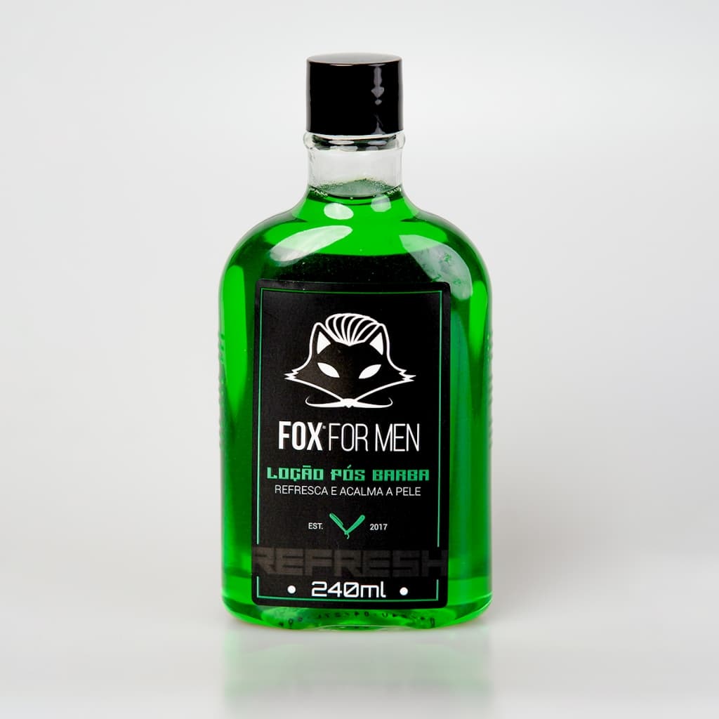 LOCAO POS BARBA 240g - FOX FOR MEN (VERDE)