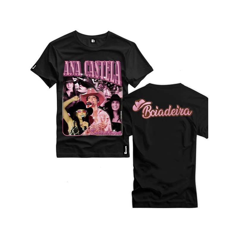 Camiseta Algodão Boiadeira Cantora Ana Castela Modelo Novo Várias Cores