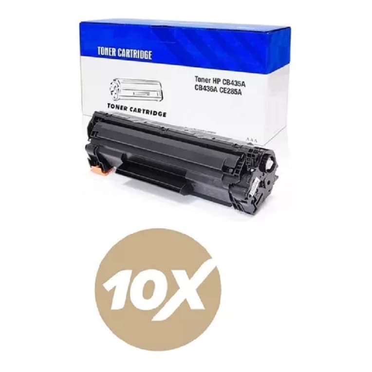 Kit Com 10 Toner Cartucho Universal 435a/436a/285a/278a Compatível 2000 impressões