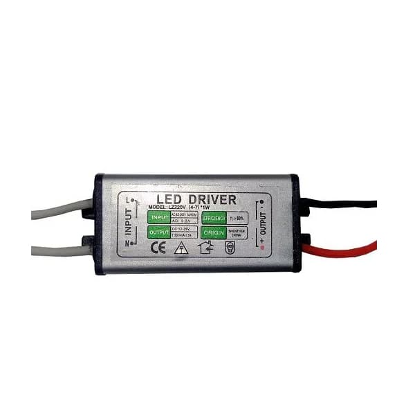 Fonte Driver Para 4 A 7 LEDs De 1W Bivolt IP67 K2241