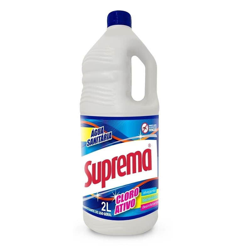 Agua Sanitária Cloro Ativo Suprema 2 L - 01 unidade