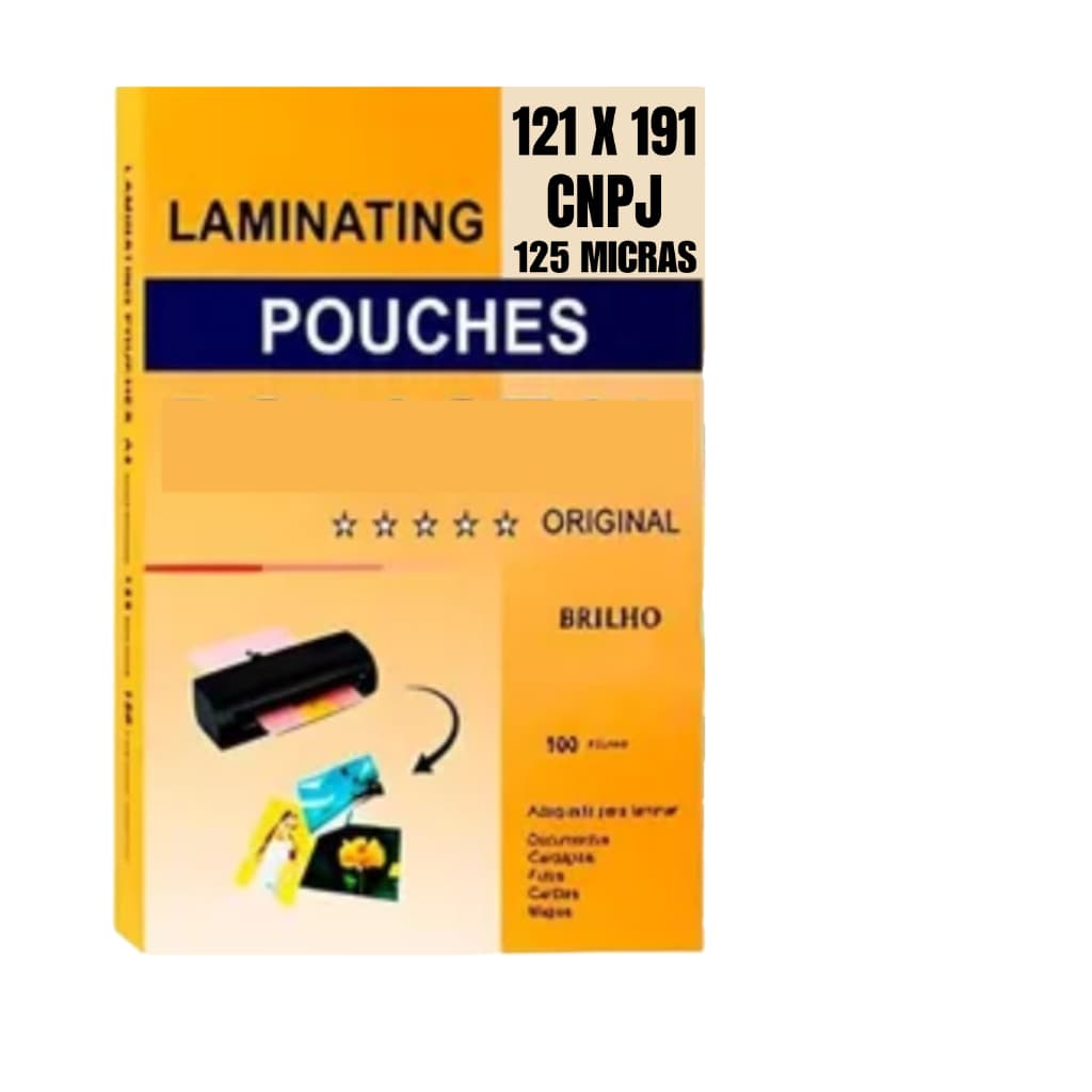 100un Plastico Plastificação Premium Cnpj 121x191cm 125mic