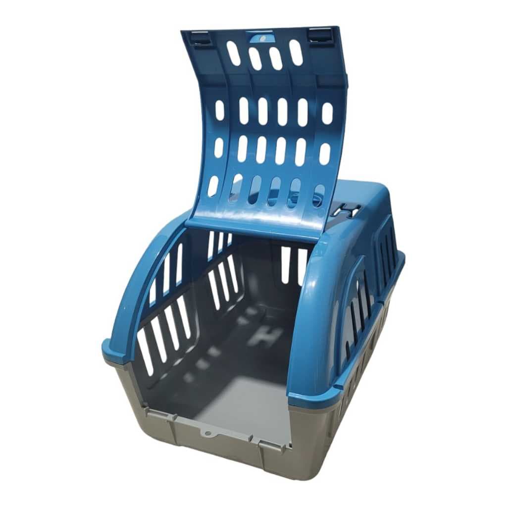 Caixa de Transporte para pet Four Plastic Colors super resistente c/ suporte para cinto de segurança