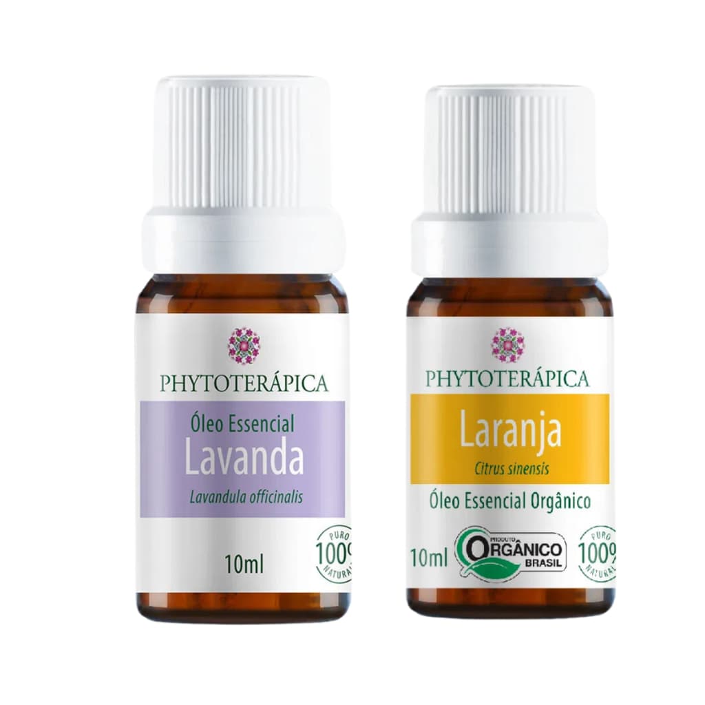 Caixa Óleos Essenciais Lavanda E Laranja Phytoterapica
