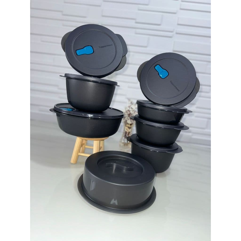 Tupperware Tigelas e potes Microondas Cristalwave Linha e tampa Cristal pop entre outros marmitas