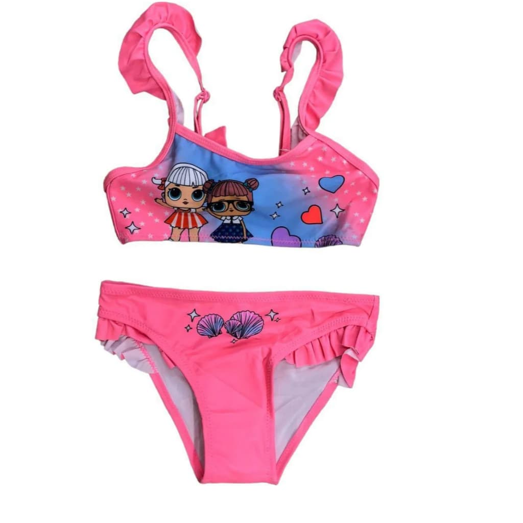 Maio Biquíni Infantil 2 Pecas Cropped E Short Praia Menina