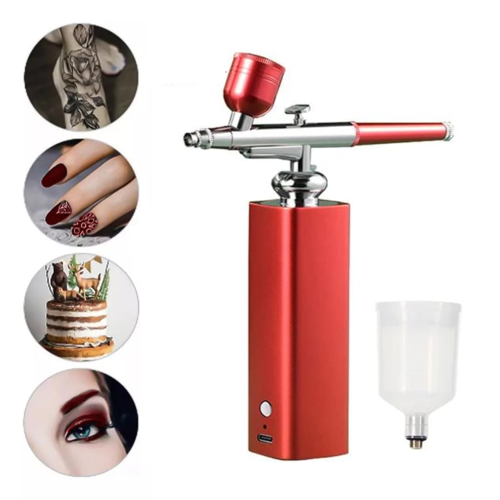 Aerógrafo Compressor Ar Pintura Maquiagem Tatuagem Arte de Unhas Pintura Facial Decoração de Bolos