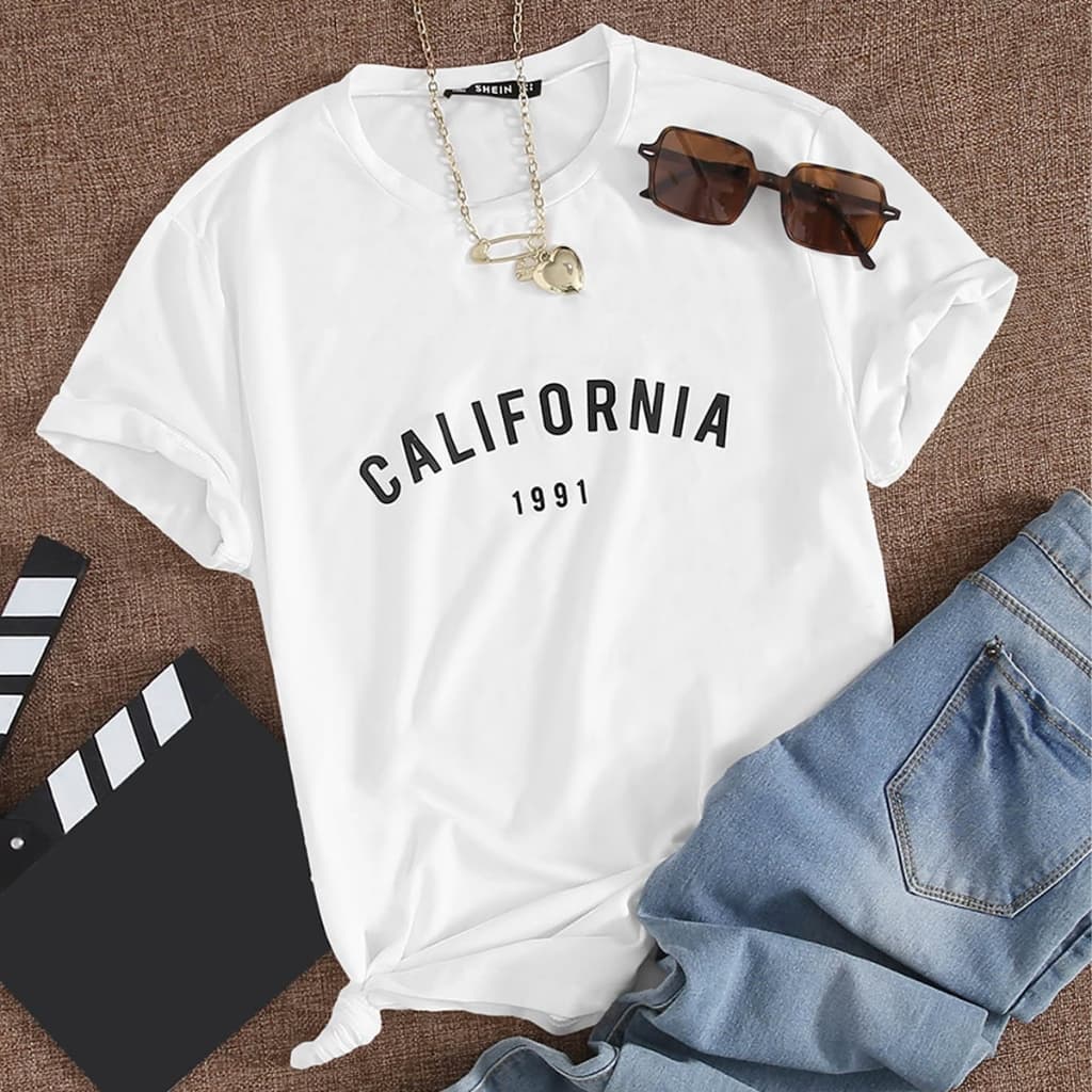 Camiseta T-shirt Feminina Estampada California