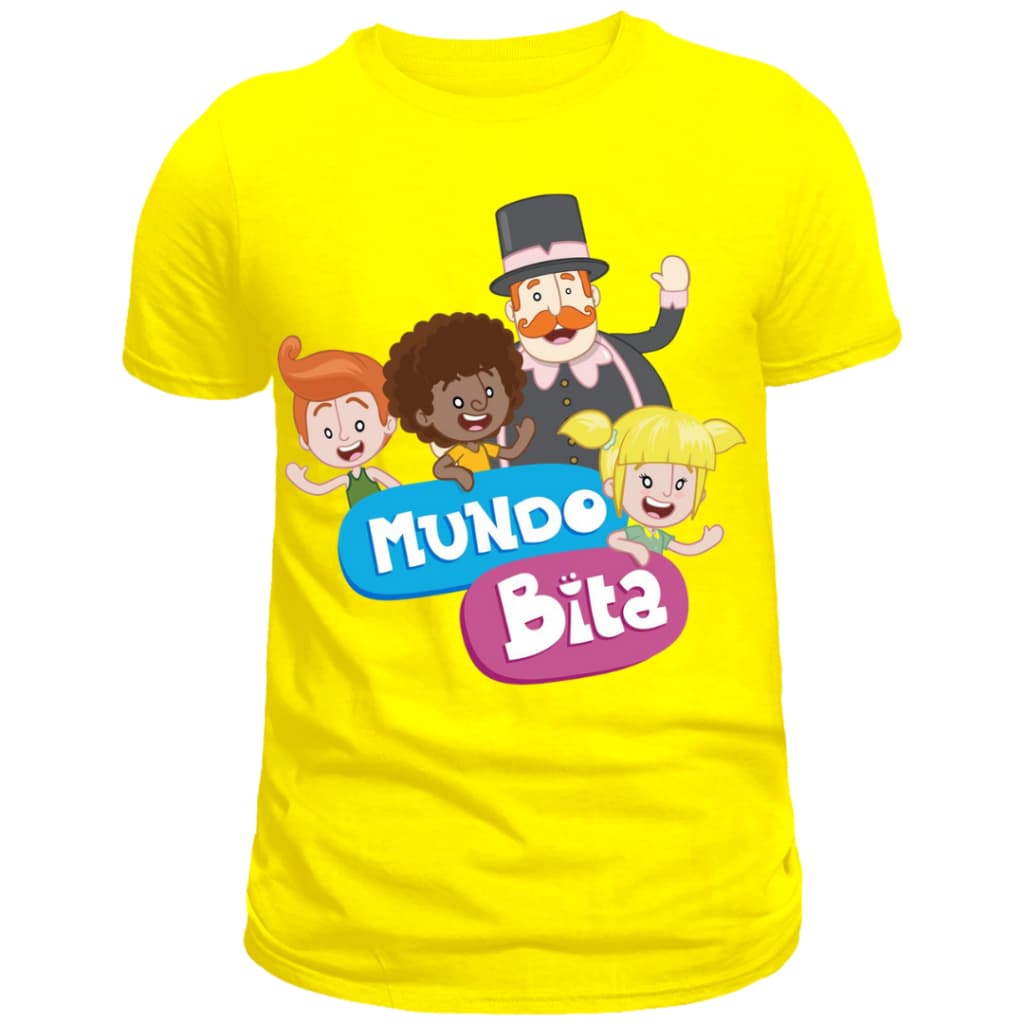 Camiseta infantil e Adulto Mundo Bita Desenho Blusa unissex 100% Algodão Envio imediato