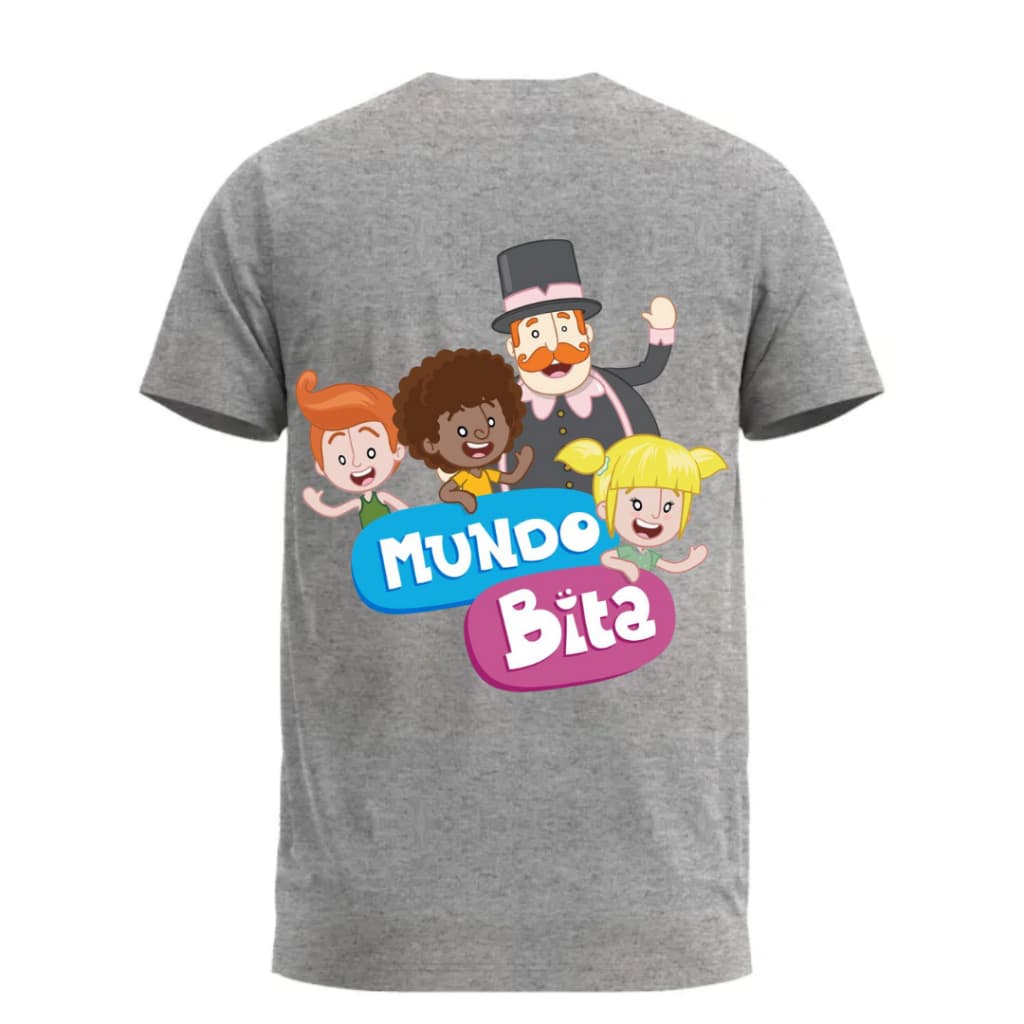 Camiseta Camisa Mundo Bita Infantil e Adulto 100% Algodão Blusa unissex Envio imediato