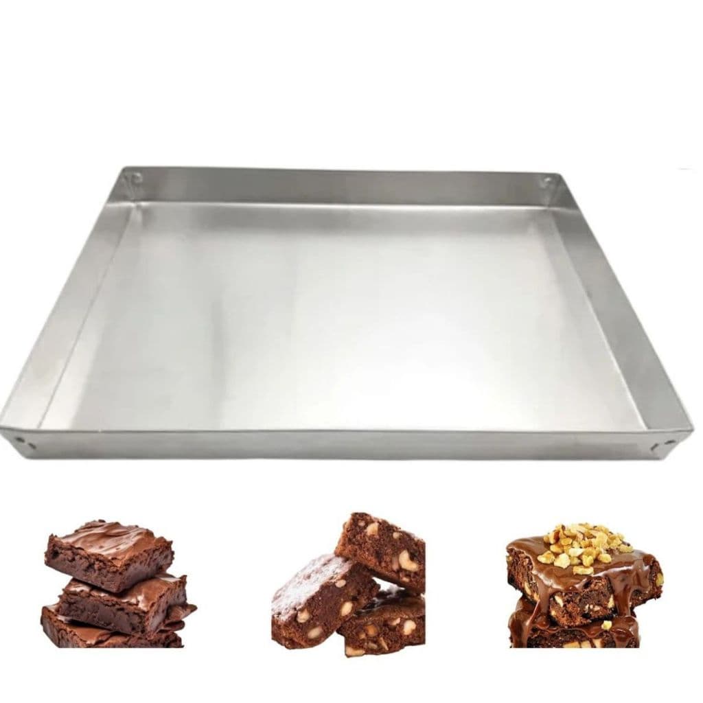 Forma Assadeira Para Brownie Quadrada 3 Cm De Altura - 25x25