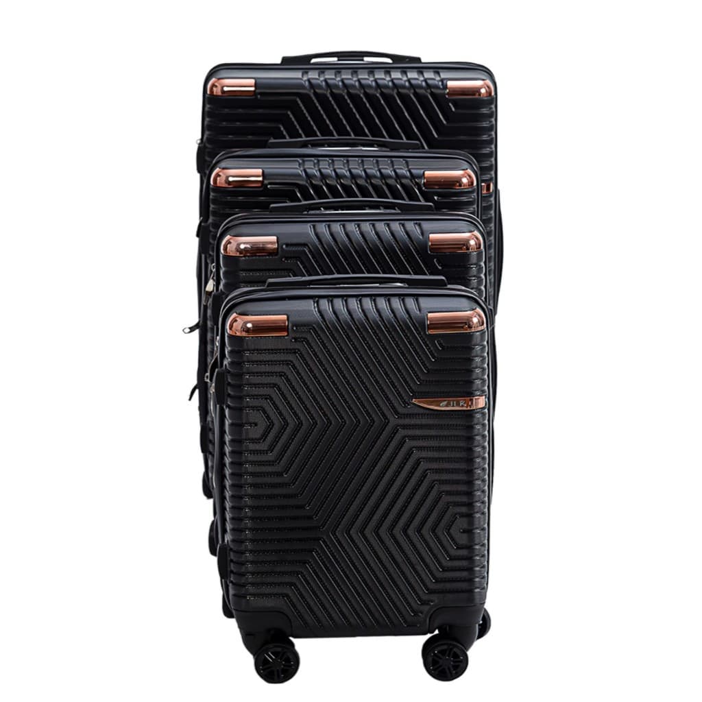 Conjunto 4 Mala De Bordo Viagem Nacional Internacional Com 4 Rodas duplas 360º Removível , Cadeado TSA Embutido , Divisório Interno, Proteção Superior