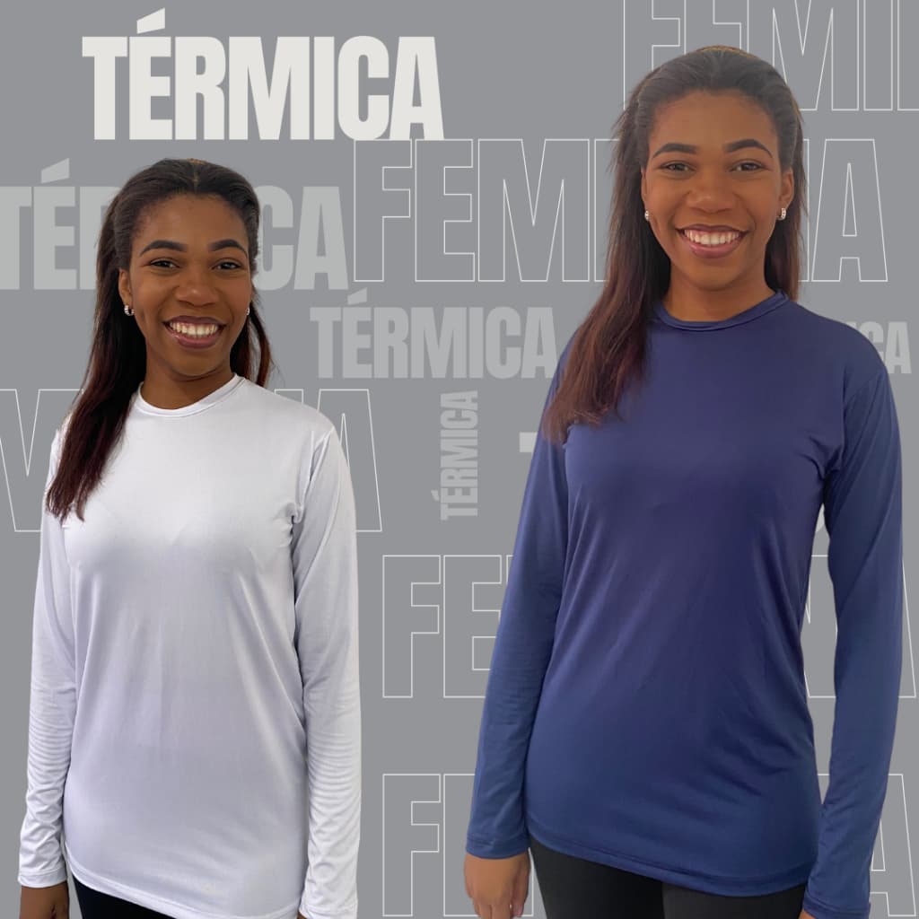 2 Camisa Térmica feminina Segunda Pele proteção Uv50+ proteção contra raio solares/ envio imediato