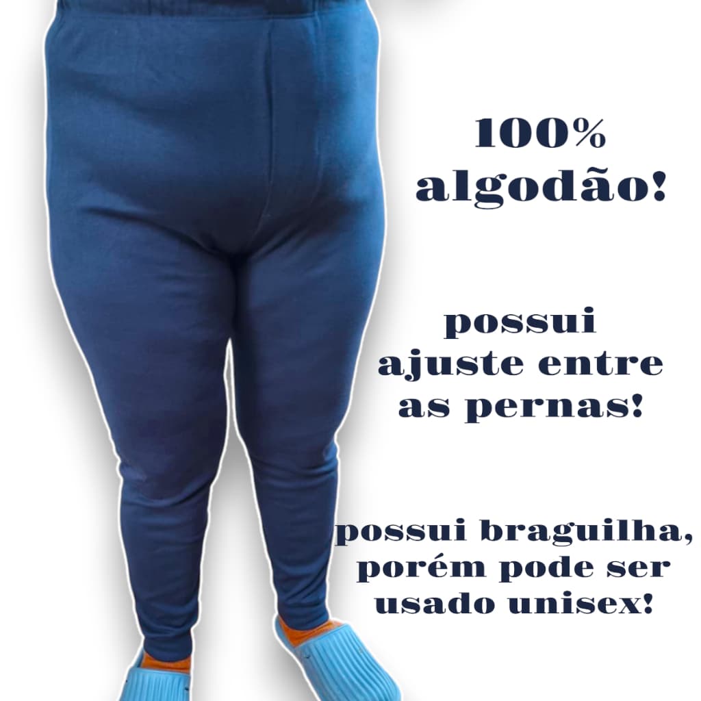 Kit 2 Ceroulas Plus Size Calça Unissex G1/g2/g3 Extras Pijama  térmico algodão conforto