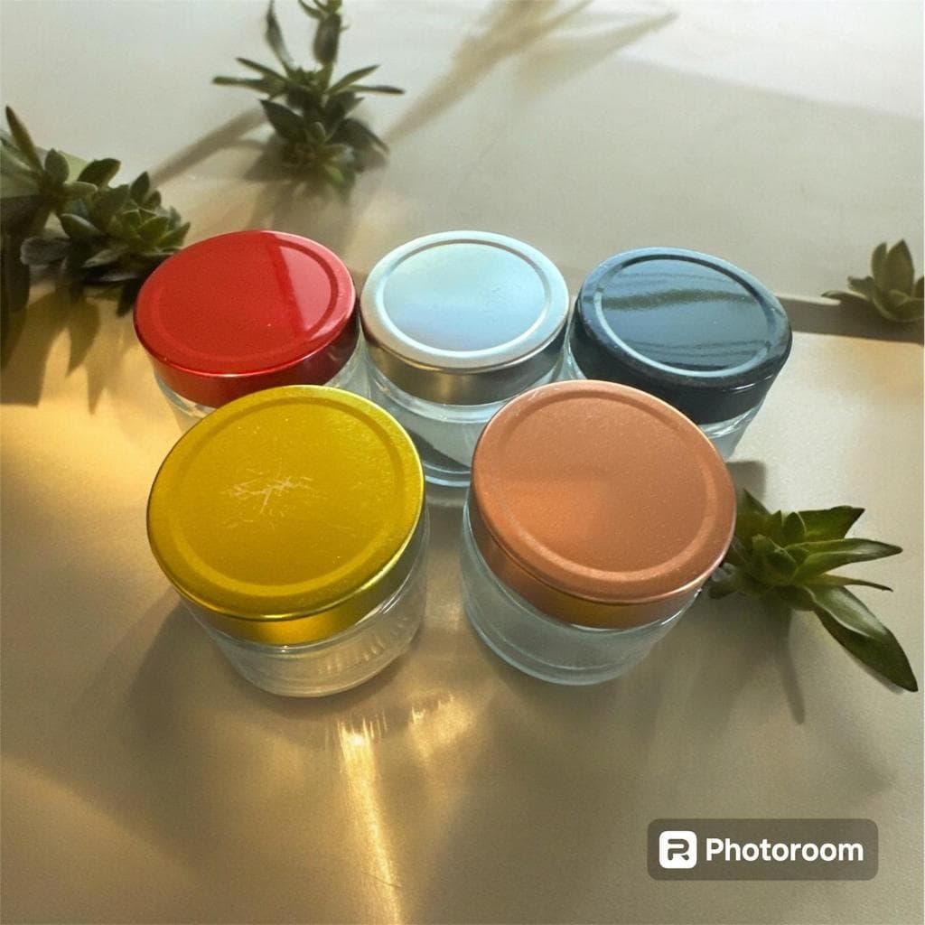 Kit 6 potes com tampas Mini Pianezza 150 ml cores