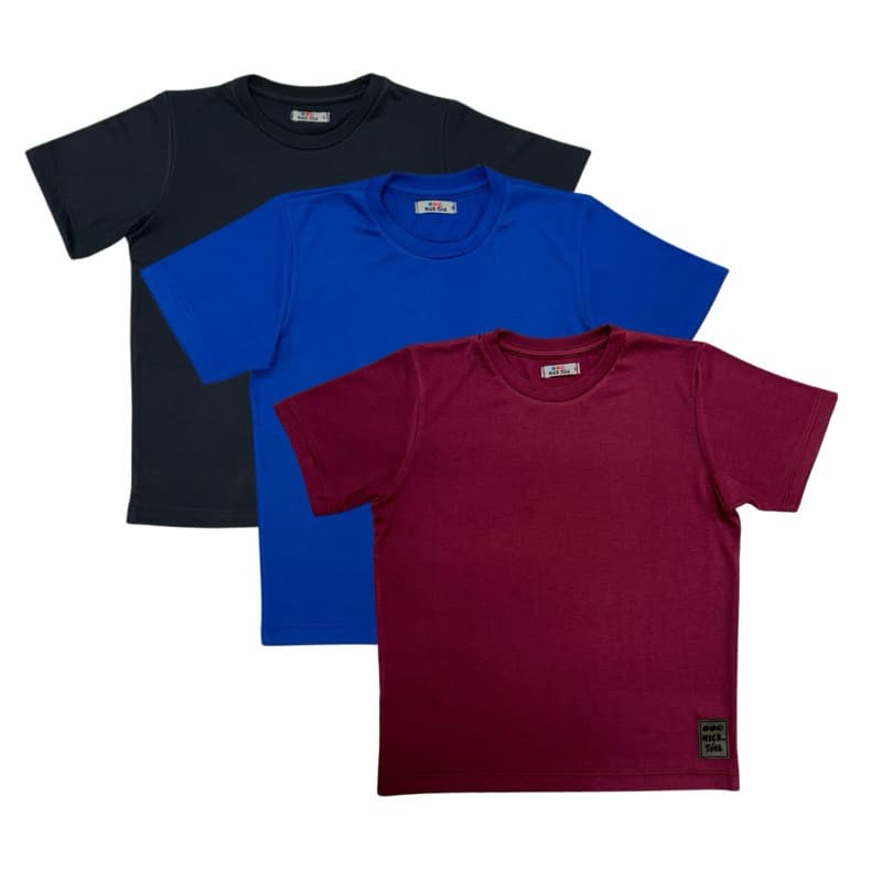 KIT 3 Camisetas Básicas Infantil/Juvenil Masculinas Variadas