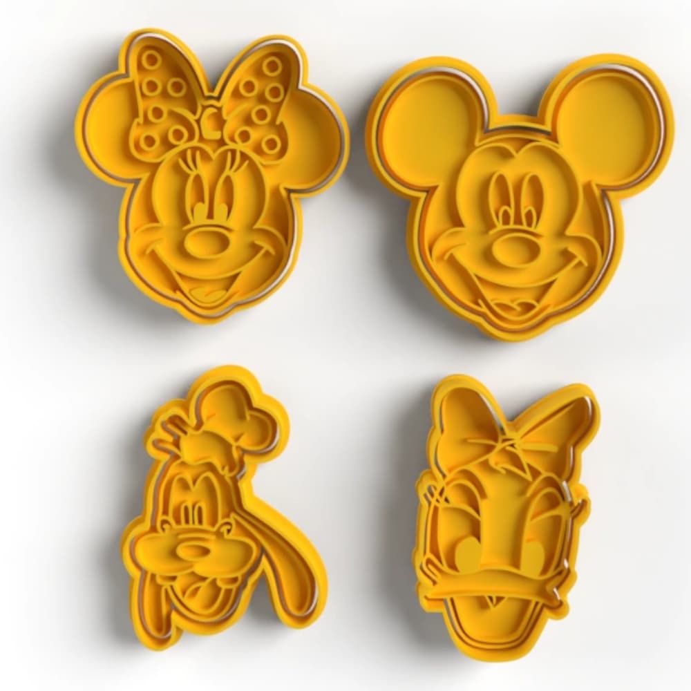 Cortador Marcador Disney Mickey Minnie Pateta Margarida - Pasta Cookie