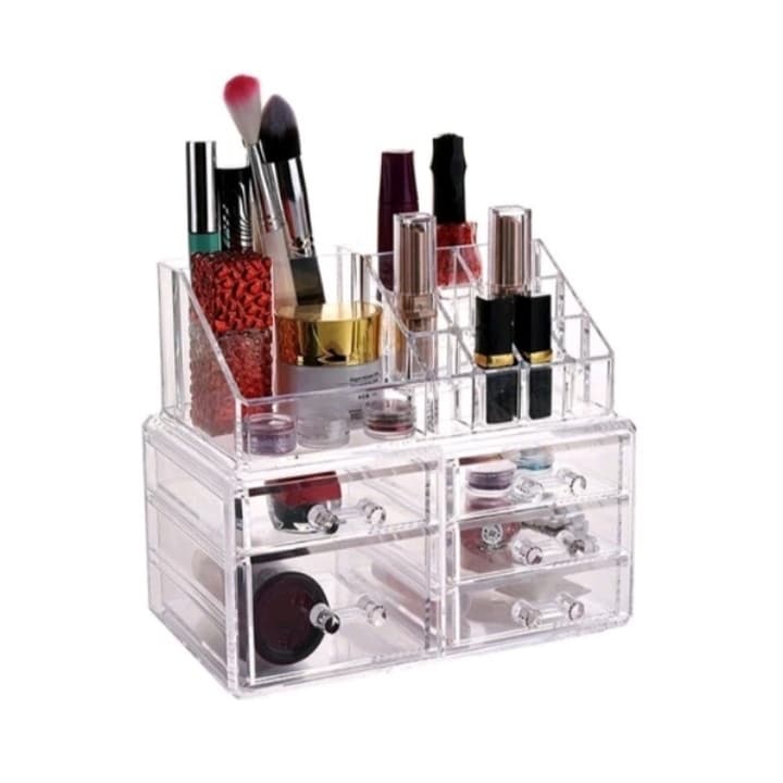 Organizador de Cosméticos Acrilico 4/5 Gavetas Maquiagem