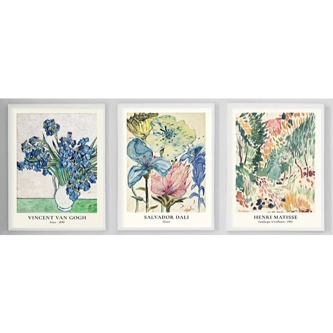 Quadro decorativo Van Gogh estrela vaso 40x60