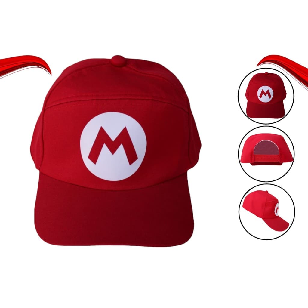 Boné Do Personagem Super Mario Bros Vermelho