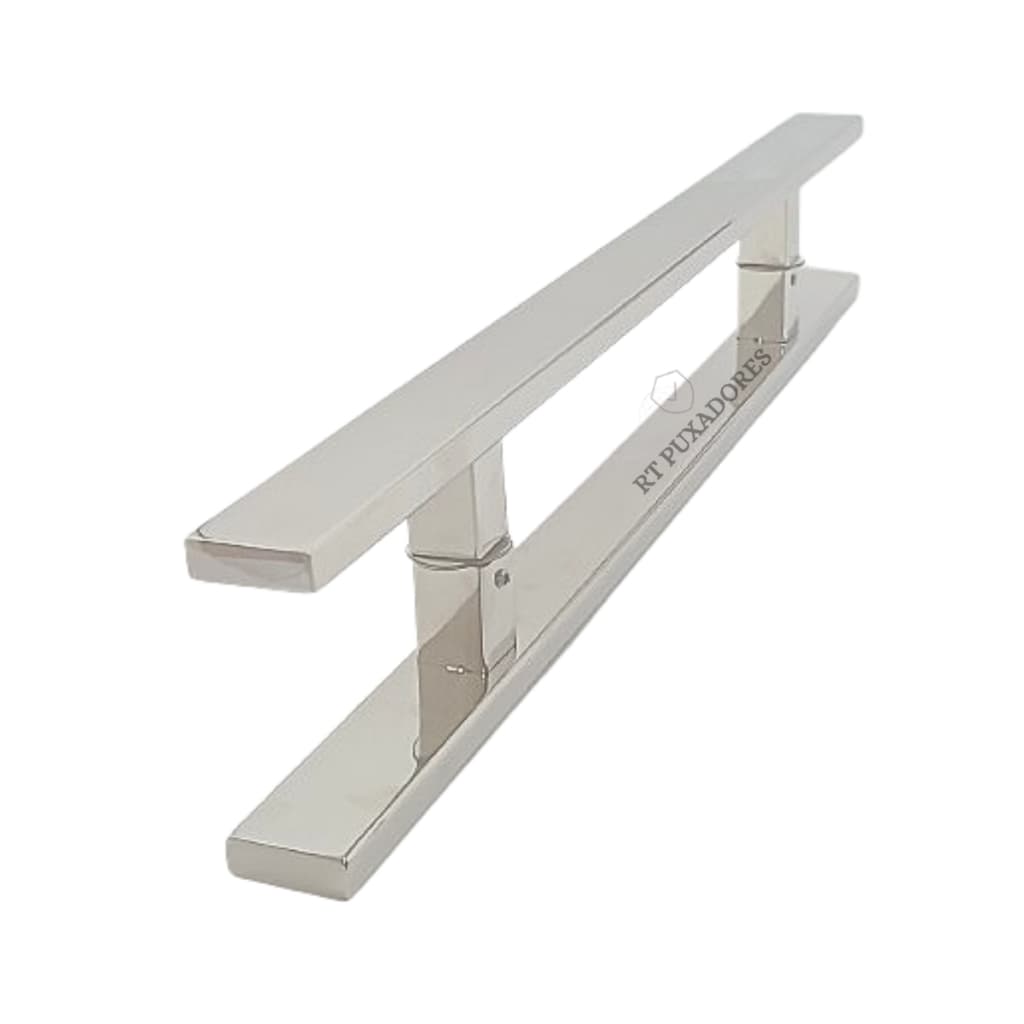 Puxador de porta 50 Cm Aço Inox Polido Porta pivotante  Madeira ,vidro, Aluminio