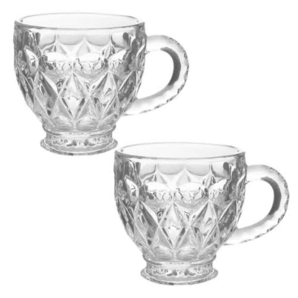 Kit 4 Xícaras de Cristal de Chumbo Lile 200ml - Lyor