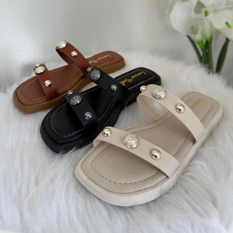 sandalias feminina rasteirinha papete biken modelo super confortavel macio REF 220