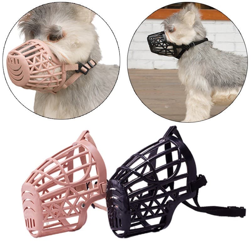 Focinheira Para Cães Cachorro P/M/G Pet Focinho Alça Ajustável Passeio Segurança LR-0093