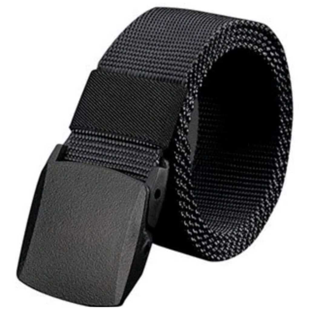 Cinto Largo Masculino Nylon Fivela de Plástico da Moda