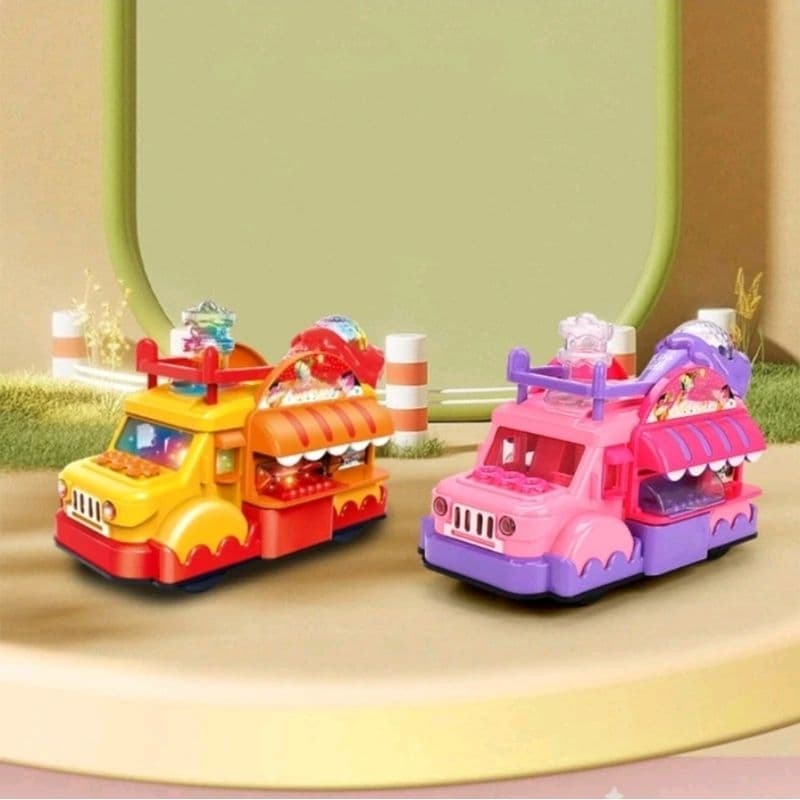 Brinquedo Caminhão Sorveteiro Divertido Com Som E Luzes
