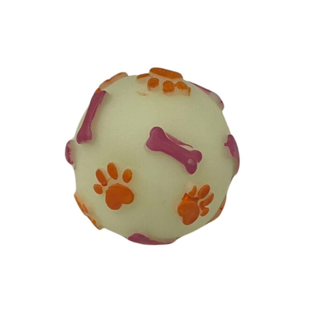 Bolinha Brinquedo Mordedor Para Pet Cães Fluorescente Brilha No Escuro