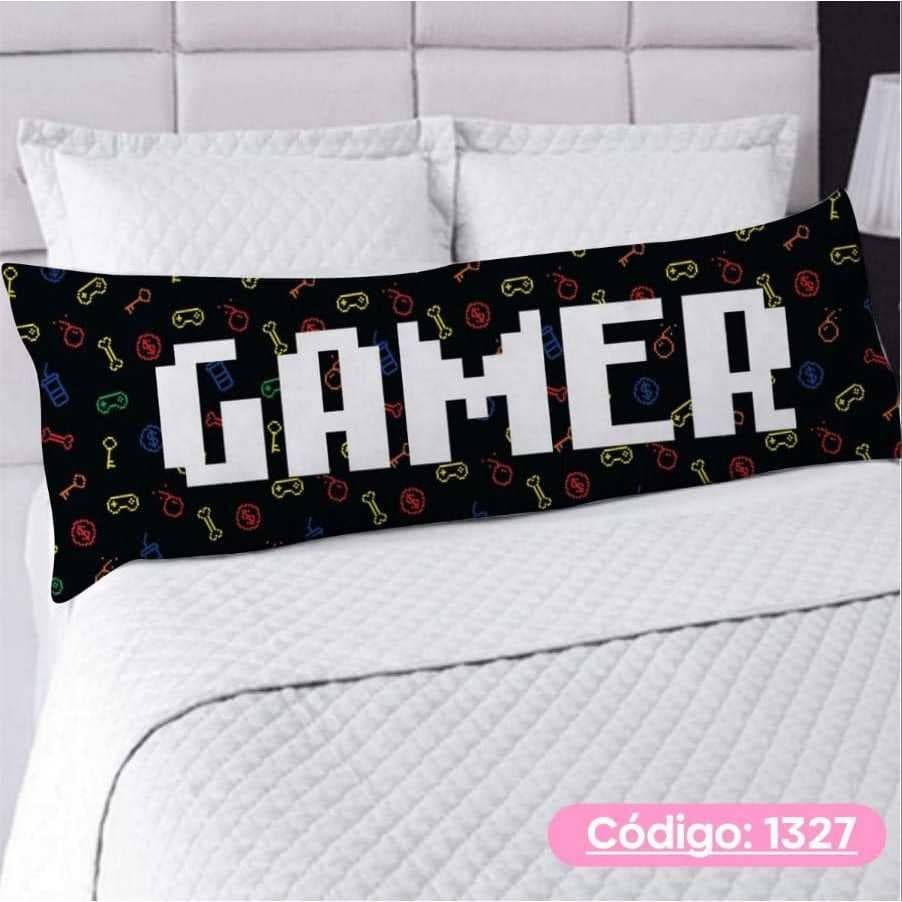 Capa De Travesseiro De Corpo Fronha Xuxão Com Ziper Personalizado 1.25x0.45cm Gamer