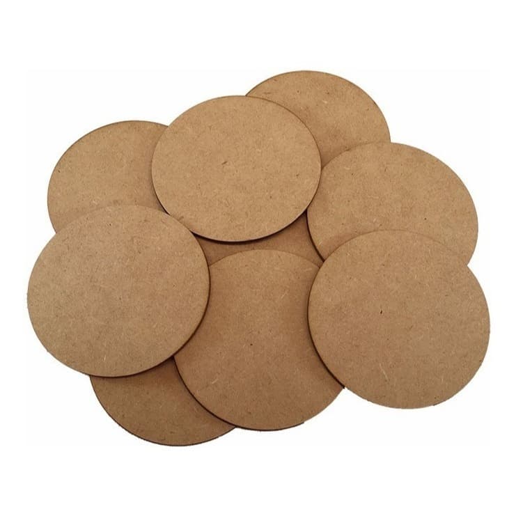kit 100 Mini Apliques mdf cru Bolachinhas redondos artesanato 4cm