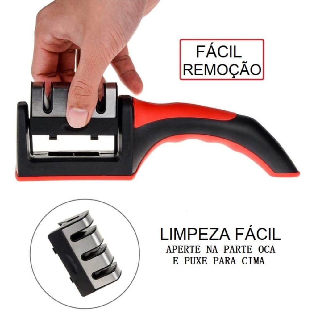 Amolador Afiador Afiadores De Faca Facas Profissional 3 Afiadores