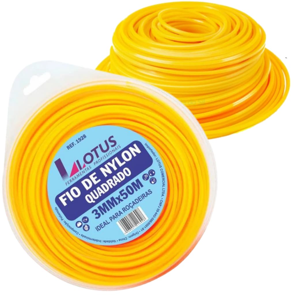 Fio De Nylon Para Roçadeira 3mm 1,8mm 2,4mm Quadrado Redondo Cortador Aparador De Grama Rolo
